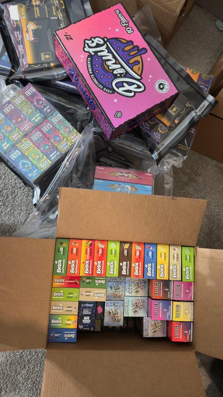 5-Carts Mixed THC Sample Box - Image 2